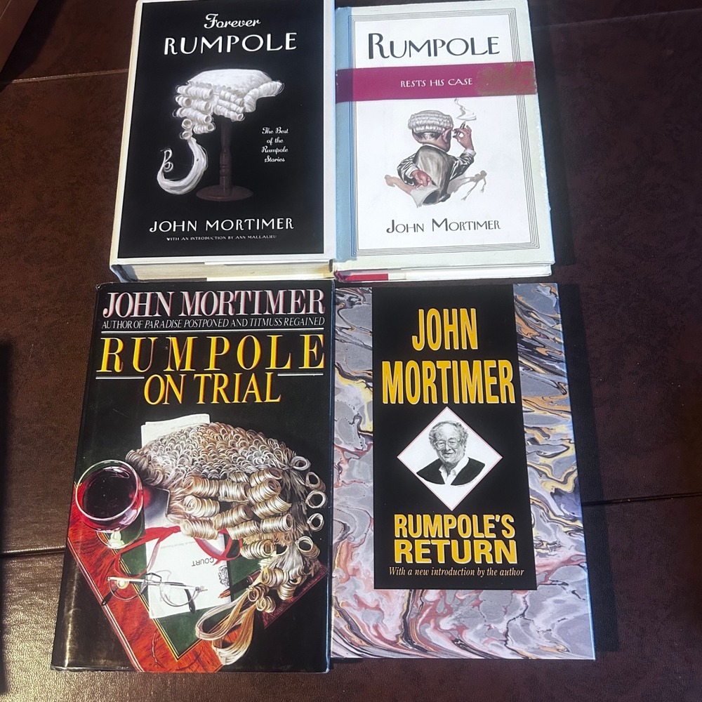 John Mortimer Rumpole Book Lot Forever Rumpole Rests Case Trial Return Hardcover